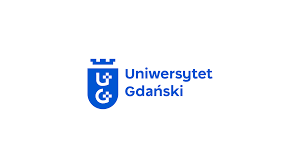 Grafika zawiera logotyp Uniwersytetu Gdańskiego, niebieski napis na białym tle